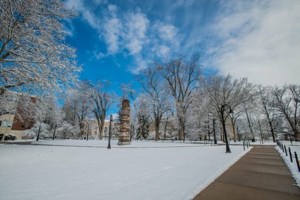 Campus snow