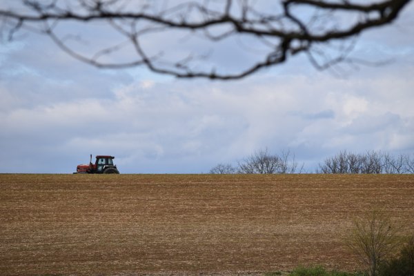 tractor on a slope