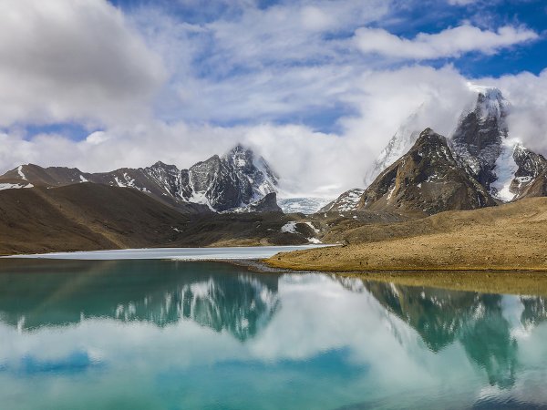 A glacier lake in Sikkim, India