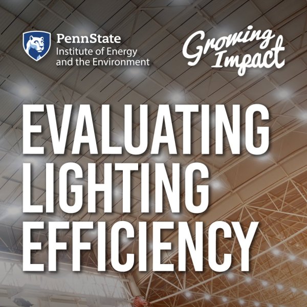 Growing Impact: Evaluating lighting efficiency cover with a large indoor ceiling with lights in the background