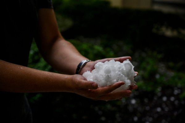 Handful of hail