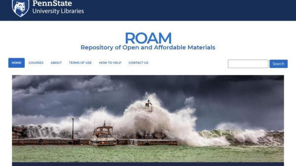 Libraries launches ROAM, an expanded open educational resources repository | Penn State University