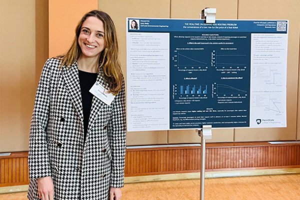 Postdoctoral research fellow wins two first-place awards at Penn State symposium