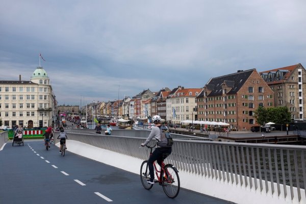 Environmental researchers say well-developed bicycle pathways, such as this one in Copenhagen, Denmark, can be a part of the strategies countries can use to help reduce carbon emissions.