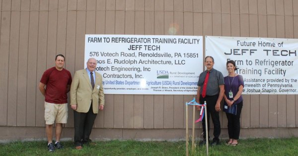 USDA officials visit Jeff Tech's Farm to Refrigerator training facility