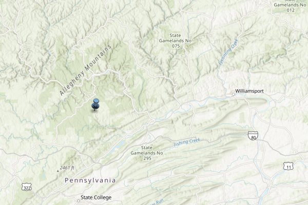 digital map of Pennsylvania