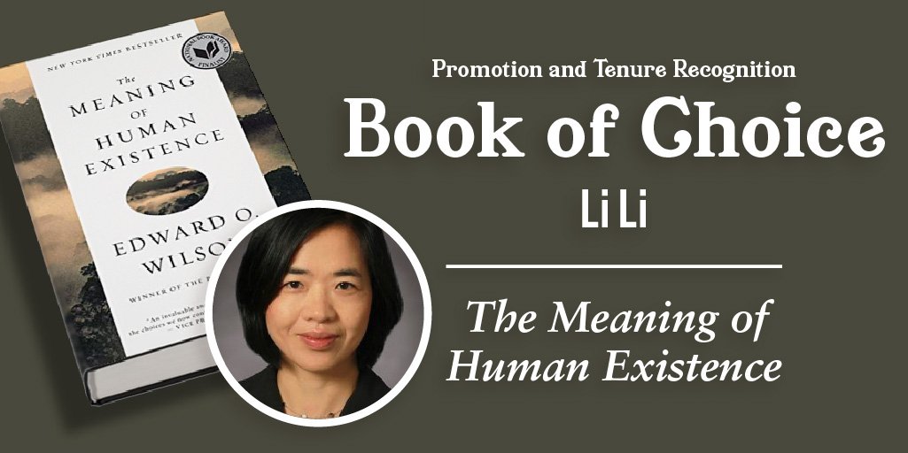 Promotion and Tenure Recognition Book of Choice, Li Li: The Meaning of Human Existence