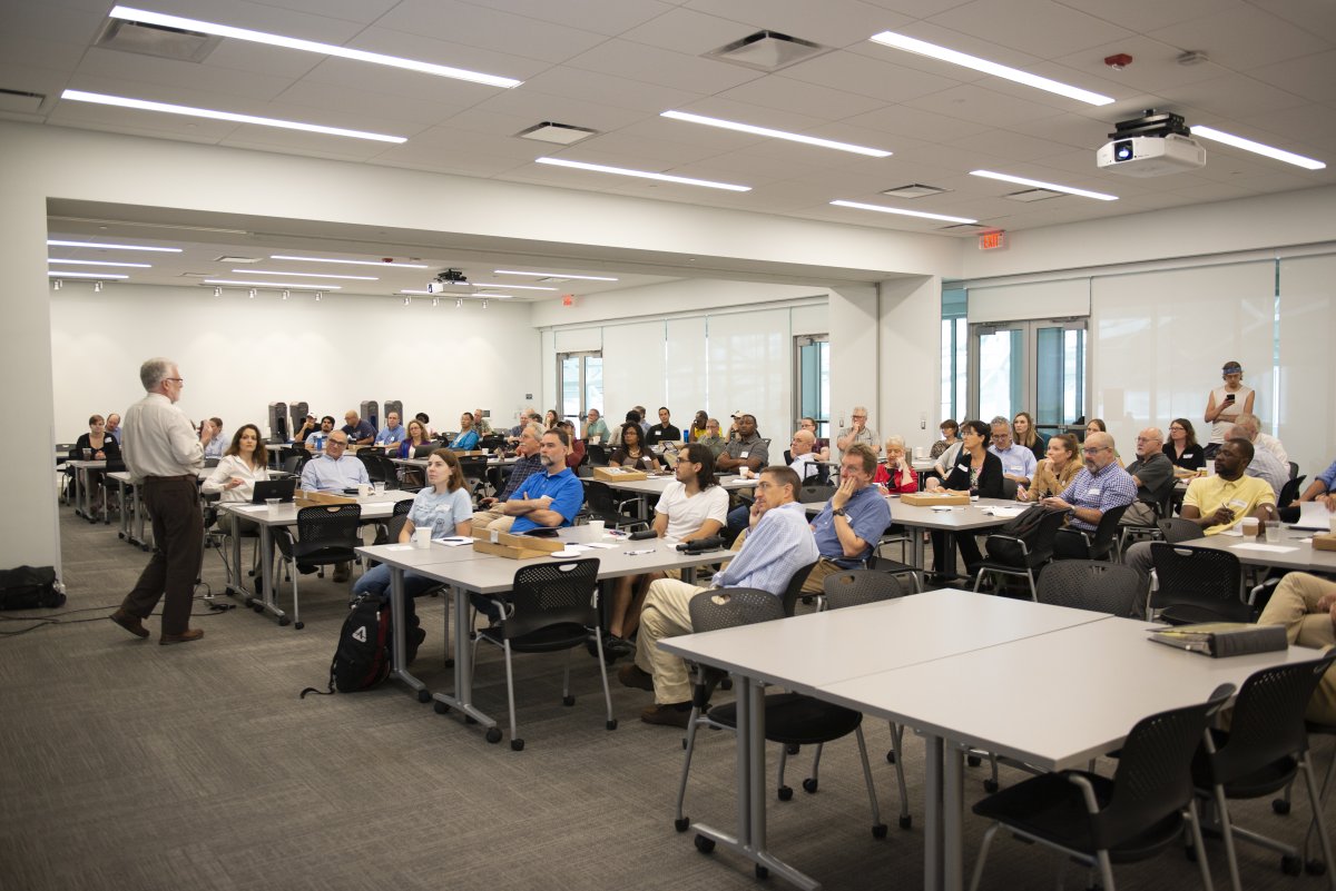 People attending a meeting