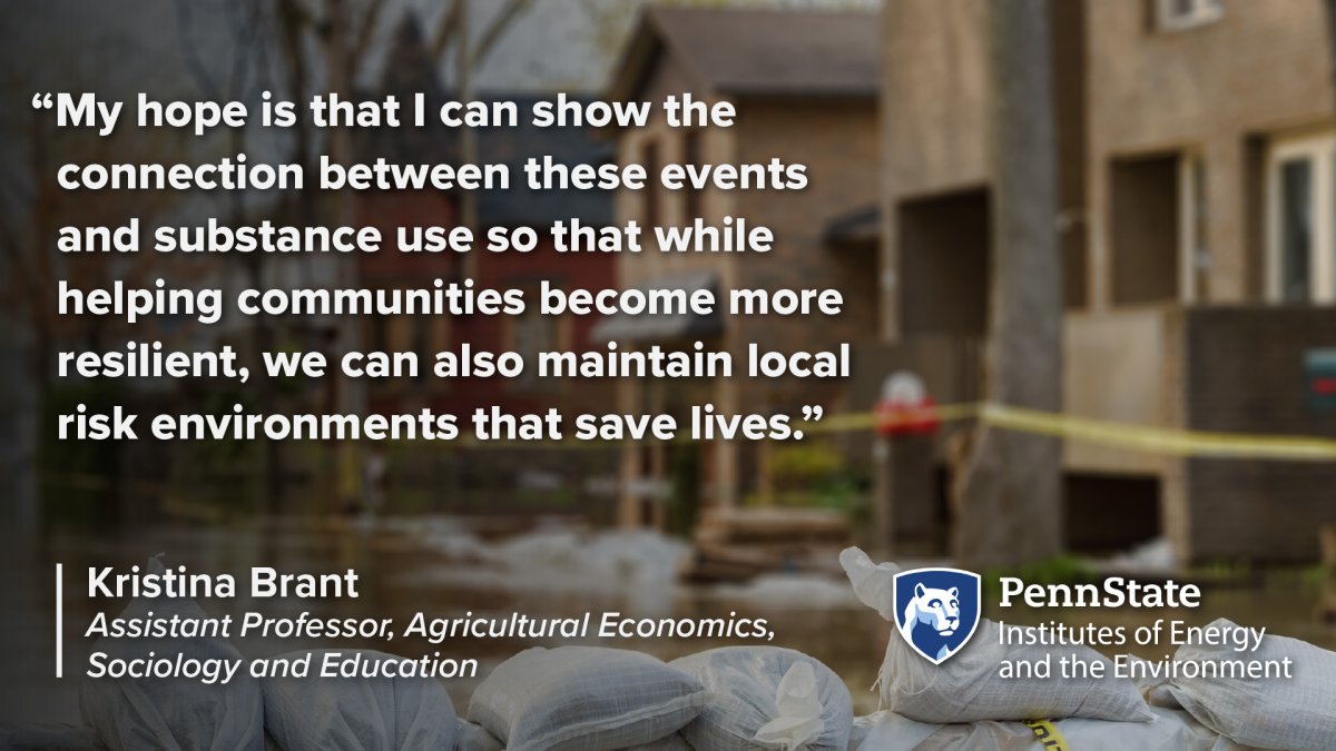 My hope is that I can show the connection between these events and substance use so that while helping communities become more resilient, we can also maintain local risk environments that saves lives — Kristina Brant