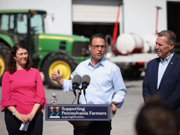 Gov. Josh Shapiro visits Penn State to promote grants funding sustainable farming