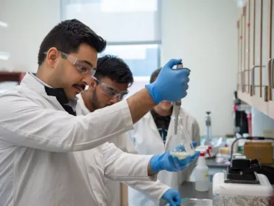 Dr. Amir Sheikhi and his team are working to address nationwide organ transplant shortage at Shekhi Lab at Penn State University. Photo: Penn State.