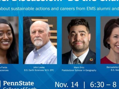 College of Earth and Mineral Sciences alumni panel discussion: ‘Be the Change’ | Penn State University