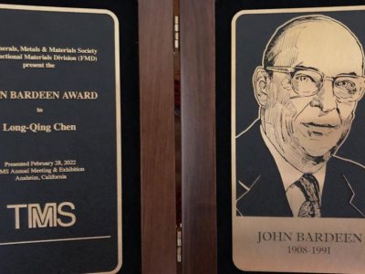 Materials science and engineering professor receives FMD John Bardeen Award  | Penn State University