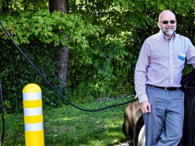 New EV charging stations support sustainability at Penn State Behrend | Penn State University