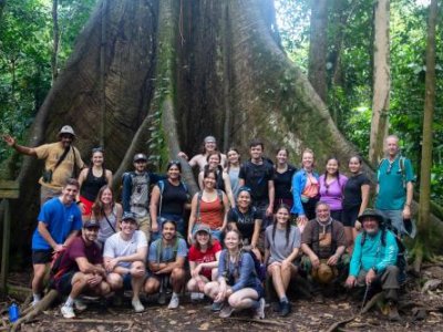 The Tropical Field Ecology class gathers in the rainforests of Costa Rica.