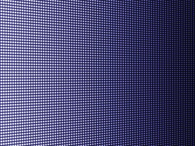 Blue white light emitting diode grid pattern